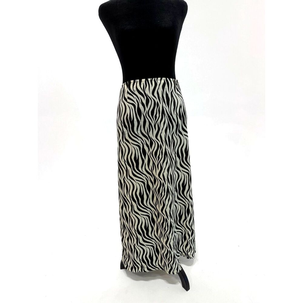 KC Studio zebra print maxi pencil skirt